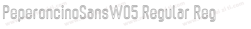 PeperoncinoSansW05 Regular Regular字体转换